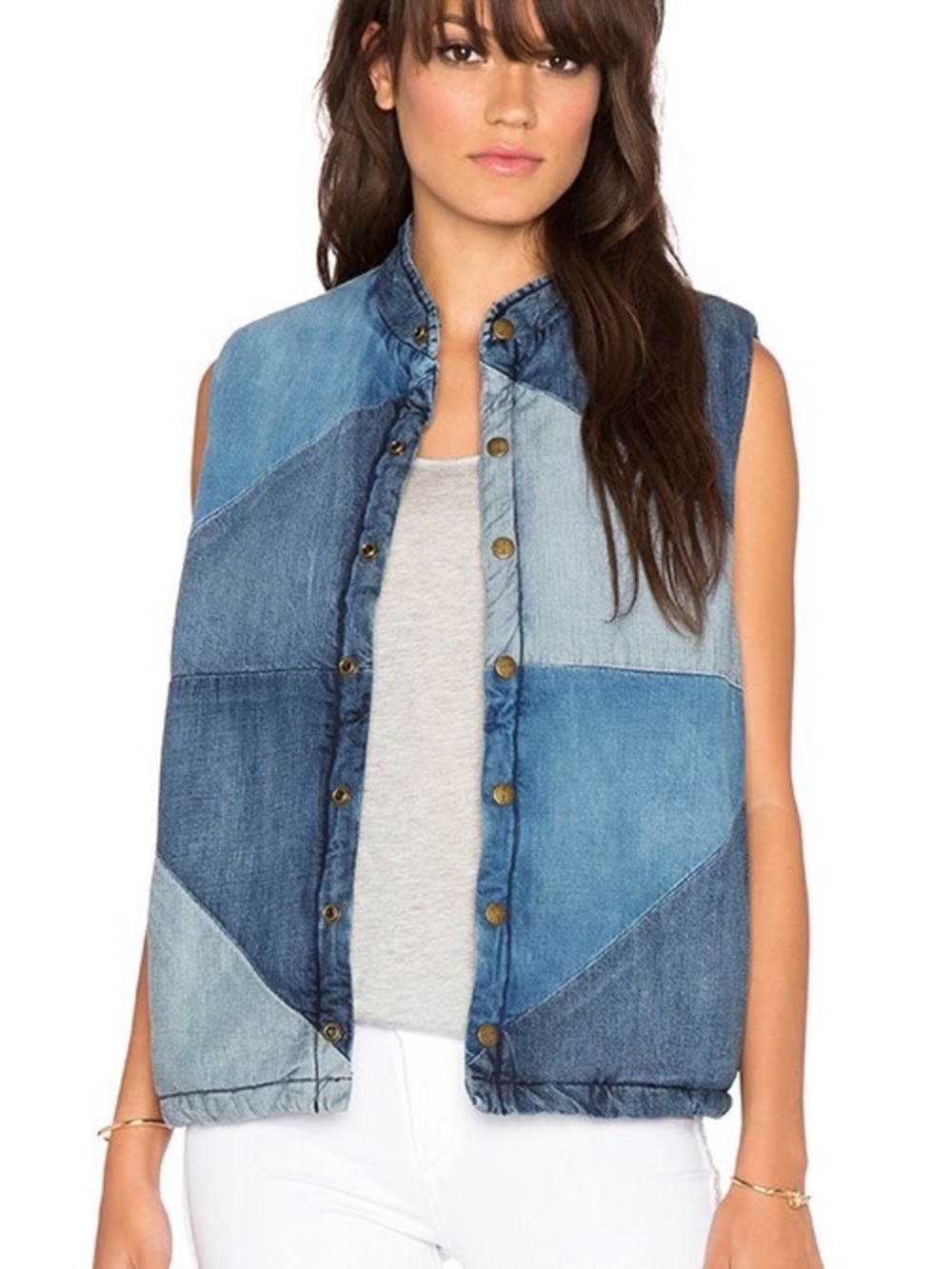 Current/Elliot The Patchwork Puffer Vest